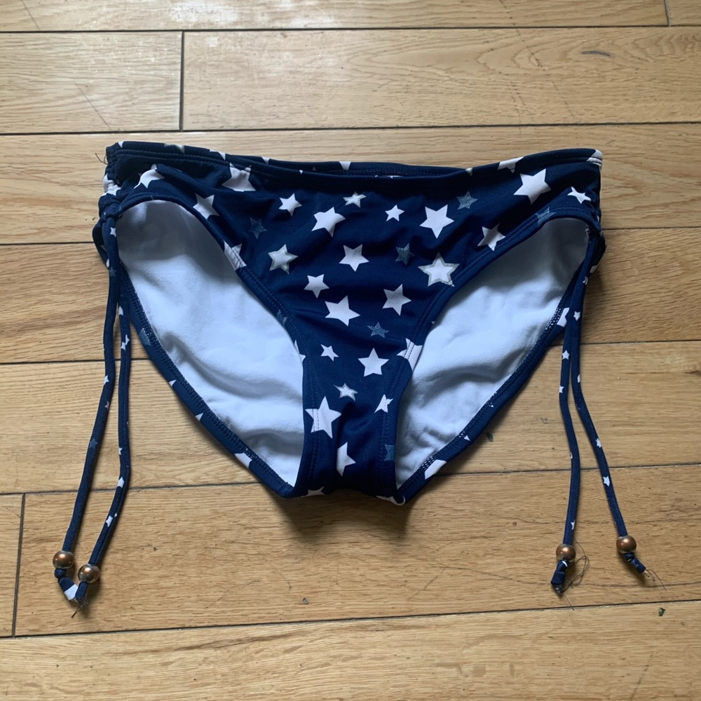 Justice Size 16 Navy Stars Bathing Suit Bottoms